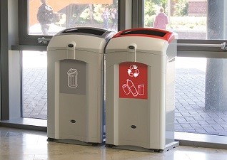 Poubelles de tri sélectif pour intérieur Nexus® 100 litres pour emballages et déchets
