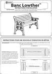Banc Lowther - Instructions d’installation