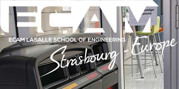 L’ECAM Strasbourg-Europe fait évoluer le programme de tri sélectif de leur école à l’aide des Poubelles de tri sélectif Nexus Évolution conçues par Glasdon
