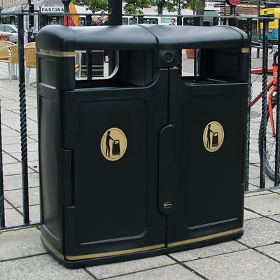 Poubelle urbaine Gemini&trade;