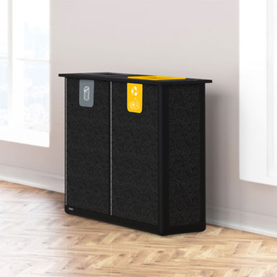 Pôle de tri Origin™ Infinity Duo Slimline 140 litres Conception peu encombrante