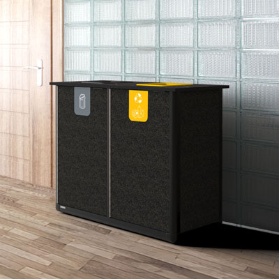 Pôle de tri Origin™ Infinity Duo 220 litres Conception peu encombrante