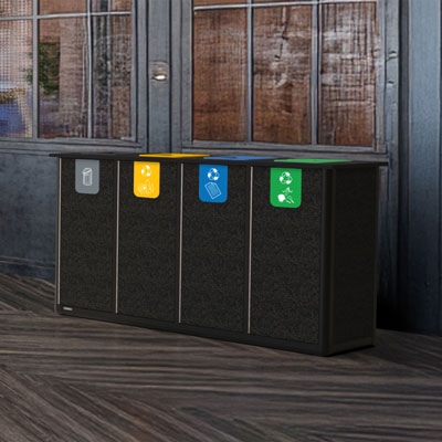 Pôle de tri Origin™ Infinity Quatro 280 litres 4 flux de déchets