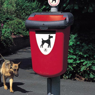 Poubelle de propreté canine Retriever 35™ 35 litres – à fixer sur un mur ou sur un poteau