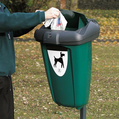 Poubelle de propreté canine Retriever 50™ 50 litres – Trappe vide-ordures intégrée