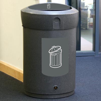 Delta™ Modèle pour déchets génériques sans couvercle - 110 litres
