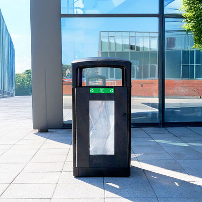 Poubelle de tri Origin™ Insight 110 Vigipirate Fabriquée à partir de matériaux recyclés